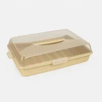 Тортовница для десертов DUNYA 45x31x10 см Бежевый (30307-bj) Тортовница для десертов DUNYA 45x31x10 см Бежевый (30307-bj)