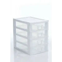 Мінікомод для дрібниць Senyayla 19x27x26 см Білий (4539-bl) Мінікомод для дрібниць Senyayla 19x27x26 см Білий (4539-bl)