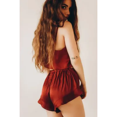 Жіноча піжама Perfect Female Бордовий L (146PJ-20SS-bu)