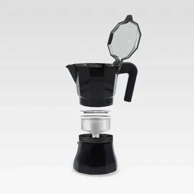 Кавоварка гейзерна Maestro MR-1658-9 450 мл Чорний (109459668) Кавоварка гейзерна Maestro MR-1658-9 450 мл Чорний (109459668)