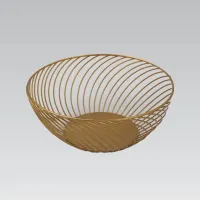 Кошик для фруктів Maestro MR-1037 250х95 мм Золотистий (109460894)