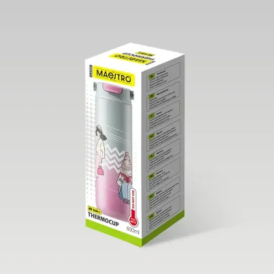 Термос Maestro Girls MR-1644-C 600 мл Бірюзовий (119188756)