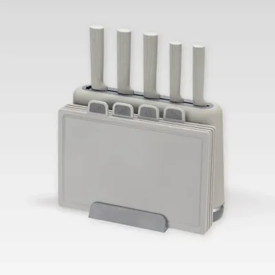 Набір ножів та обробні дошки Maestro MR-1412 10 предметів Grey (119346411)