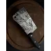 Кухонна сокира Gorillas BBQ Зебра 31 см Чорна (KN223)