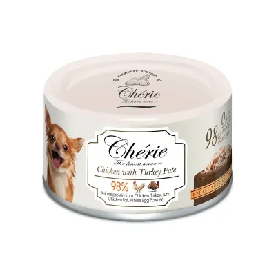 Корм влажный Cherie Dog Pate Chicken with Turkey Pate 80 г (CHT24702) Корм влажный Cherie Dog Pate Chicken with Turkey Pate 80 г (CHT24702)