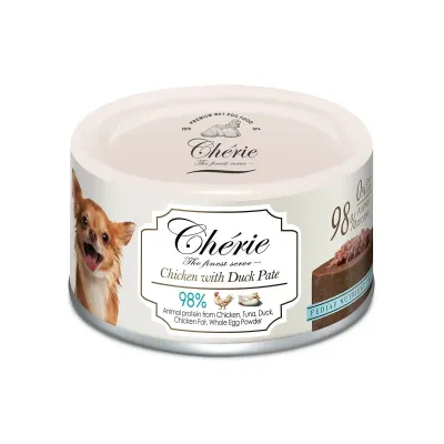 Корм влажный Cherie Dog Pate Chicken with Duck Pate 80 г (CHT24705)
