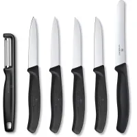Набор для чистки овощей Victorinox Swiss Classic Paring Set Черный 6 шт (6.7113.61G)