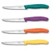 Набір ножів з підставкою Victorinox Swiss Classic Steak&Pizza Block 12 см Різнокольоровий 5 шт (6.7126.4C1)