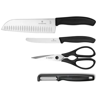 Кухонный набор Victorinox Swiss Classic Kitchen Set Черный 4 шт (6.7133.41G)