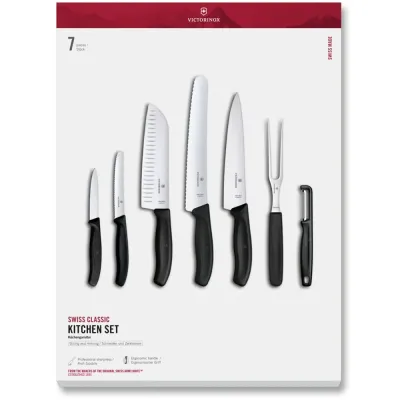 Кухонный набор Victorinox Swiss Classic Kitchen Set 7 предметов Черный (6.7133.71G)