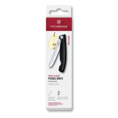 Складаний ніж для пікніка Victorinox Swiss Classic Picnic 11 см Чорний (6.7803.F)
