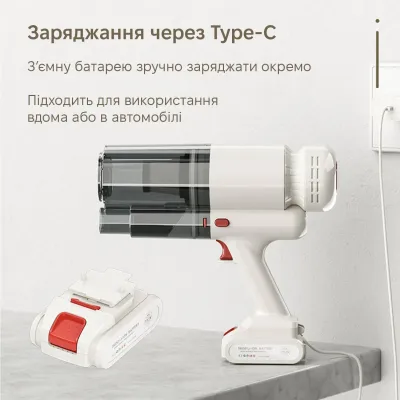 Акумуляторний пилосос Inspire A-091-1 White Акумуляторний пилосос Inspire A-091-1 White