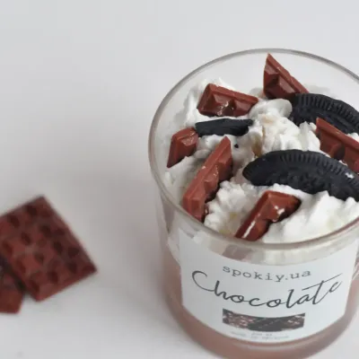 Десертна свічка Spokiy SP2340 Chocolate 210 г Різнокольоровий (72079)