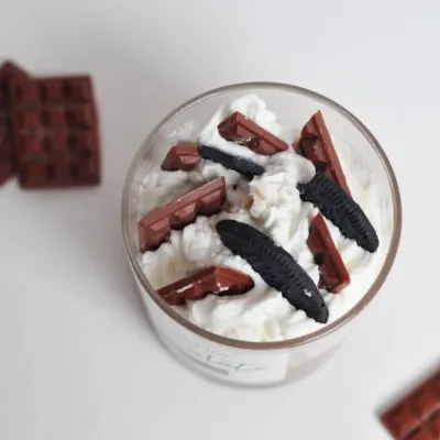 Десертна свічка Spokiy SP2340 Chocolate 210 г Різнокольоровий (72079)