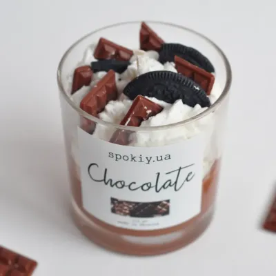 Десертна свічка Spokiy SP2340 Chocolate 210 г Різнокольоровий (72079)