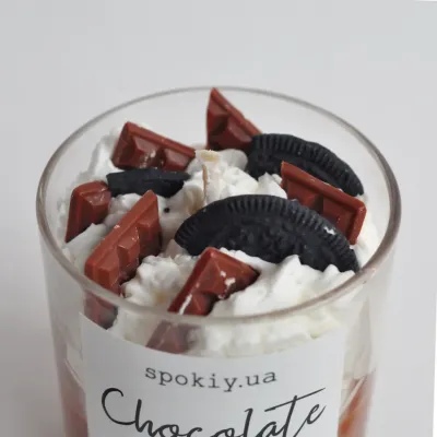 Десертна свічка Spokiy SP2340 Chocolate 210 г Різнокольоровий (72079)