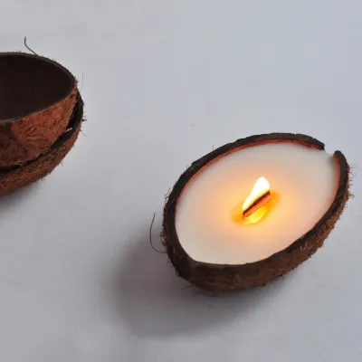 Ароматична свічка Spokiy SP2343 Coconut 100 г Біло-коричневий (72082) Ароматична свічка Spokiy SP2343 Coconut 100 г Біло-коричневий (72082)