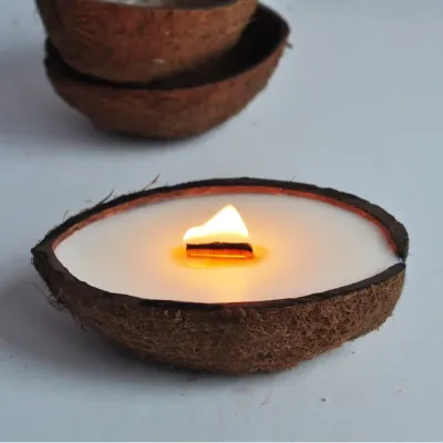 Ароматична свічка Spokiy SP2343 Coconut 100 г Біло-коричневий (72082) Ароматична свічка Spokiy SP2343 Coconut 100 г Біло-коричневий (72082)