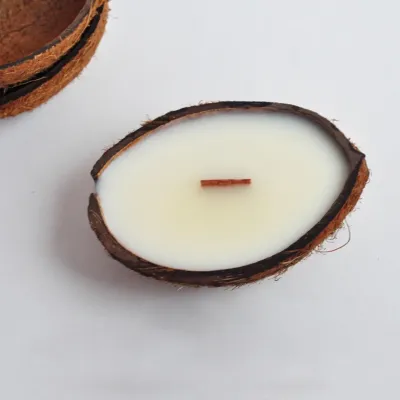 Ароматична свічка Spokiy SP2343 Coconut 100 г Біло-коричневий (72082) Ароматична свічка Spokiy SP2343 Coconut 100 г Біло-коричневий (72082)