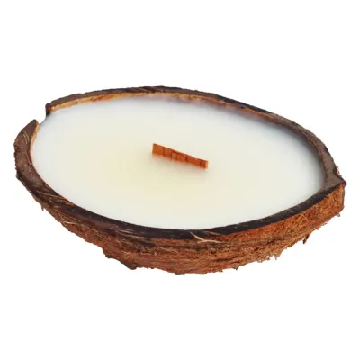 Ароматическая свеча Spokiy SP2343 Coconut 100 г Бело-коричневый (72082)