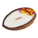 Ароматична свічка Spokiy SP2344-1 із сухоцвітом Coconut 100 г Біло-коричневий (72084)