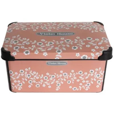 Контейнер Violet House Decor Powder Flower 0647 10 л Розовый (6821267) Контейнер Violet House Decor Powder Flower 0647 10 л Розовый (6821267)