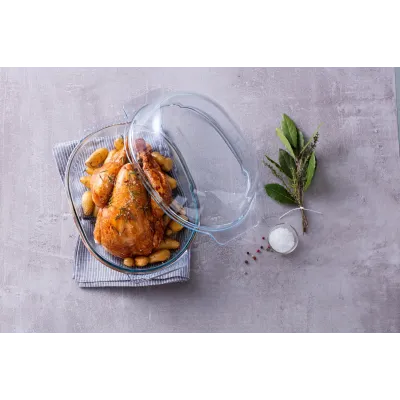 Каструля з кришкою Pyrex 5.8 л Прозорий (7092313) Каструля з кришкою Pyrex 5.8 л Прозорий (7092313)