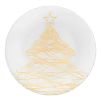 Тарелка Viva NY Tree Gold 25 см Бело-золотистый (7109508)