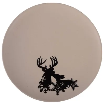 Тарелка обеденная Limited Edition NY Noble 26 см Бежевый (7133570)