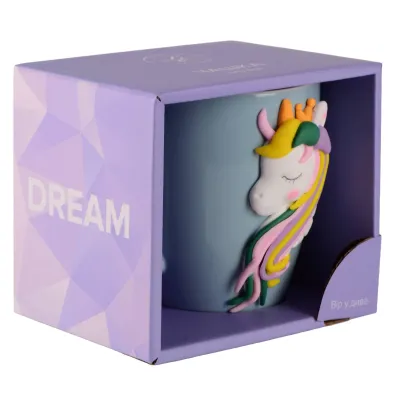 Чашка Limited Edition Dream Unicorn 340 мл Голубой (7136737)