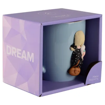 Чашка Limited Edition Dream Girl 340 мл Сірий (7136738) Чашка Limited Edition Dream Girl 340 мл Сірий (7136738)