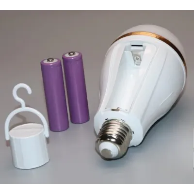 Лампочка автономного освітлення з гачком No Brand 20 Вт LED E27 Білий (2104618835)