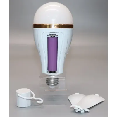 Лампочка автономного освітлення з гачком No Brand 20 Вт LED E27 Білий (2104618835)
