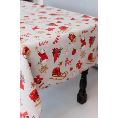 Скатерть Новогодняя Прованс NOEL 136х180 см Разноцветный