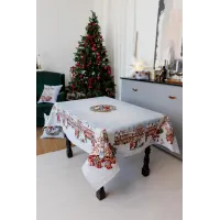 Скатертина новорічна Прованс Carousel 135х220 см Різнокольоровий Скатертина новорічна Прованс Carousel 135х220 см Різнокольоровий