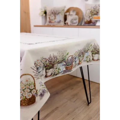 Скатертина на стіл Прованс Provence 135х300 см Різнокольоровий Скатертина на стіл Прованс Provence 135х300 см Різнокольоровий