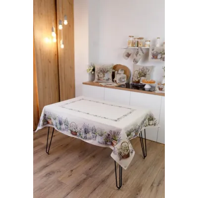 Скатертина на стіл Прованс Provence 135х300 см Різнокольоровий