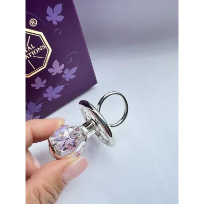 Фигурка Crystocraft Драгоценная Пустышка со стразами 6х4 см Серебристый (265453)