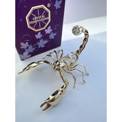 Статуэтка Crystocraft Хрустальный Скорпион со стразами 7х7х8 см Золотистый (265457) Статуэтка Crystocraft Хрустальный Скорпион со стразами 7х7х8 см Золотистый (265457)