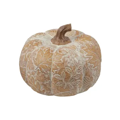 Декоративна статуетка Sabefet Autumn Pumpkin 23х23х16 см Золотистий (265499)