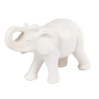 Інтер'єрна статуетка Sabefet Elephant and Girl Friendship 23.9 x 15.6 см Білий (265666)