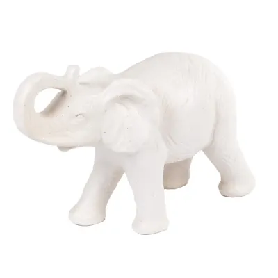 Інтер'єрна статуетка Sabefet Elephant and Girl Friendship 23.9 x 15.6 см Білий (265666)