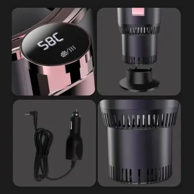 Автомобільна чашка No Brand SmartCup 2в1 Black Pink (id_2062) Автомобільна чашка No Brand SmartCup 2в1 Black Pink (id_2062)
