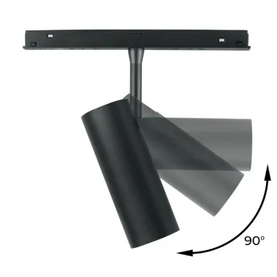 Светильник трековый магнитный Lightwell LW-TRACK-CIRCLELIGHT-10W 9x4.5x4.5 см 10 Вт Черный (304415)