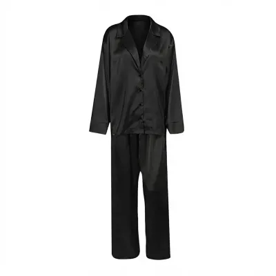 Комплект женской пижамы Lesko 2SYCK1315 Черный XL (13801-90642)