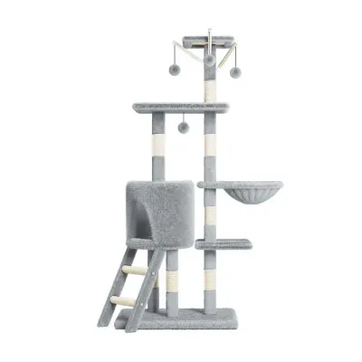 Домик когтеточка для кошек Lesko TM100 133х50 см Gray (13223-90782)