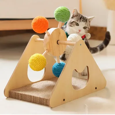 Іграшка кігтеточка для кішок Taotaopets Y0034 Млин 39x23x37 см Бежевий (13791-90785) Іграшка кігтеточка для кішок Taotaopets Y0034 Млин 39x23x37 см Бежевий (13791-90785)
