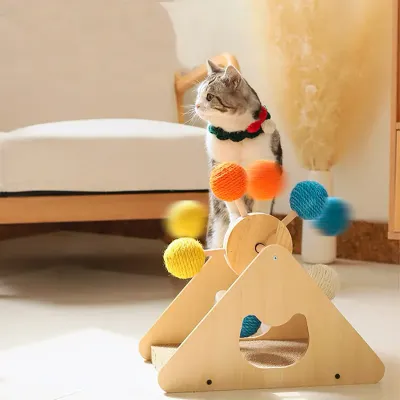 Іграшка кігтеточка для кішок Taotaopets Y0034 Млин 39x23x37 см Бежевий (13791-90785) Іграшка кігтеточка для кішок Taotaopets Y0034 Млин 39x23x37 см Бежевий (13791-90785)