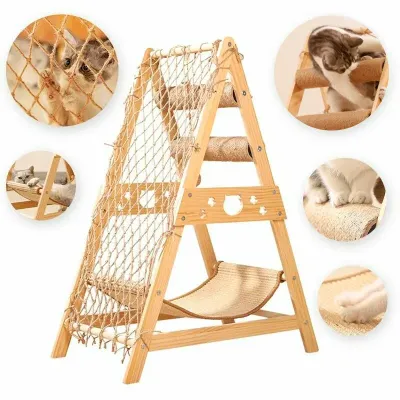 Когтеточка для котів Taotaopets Y0001 85х65х40 см Бежевий (13795-90787)