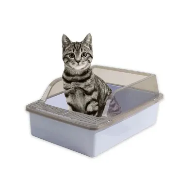 Туалет для кішок з лопаткою Taotaopets 263303 34х26х17 см Blue (13796-90794)